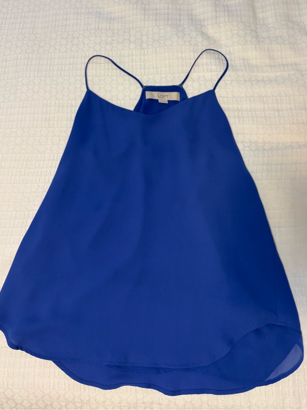 LOFT Royal Blue Sleeveless Blouse